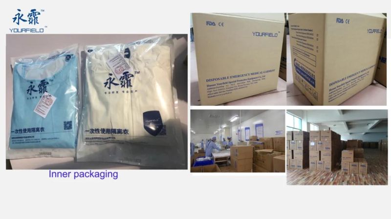 Hot Selling SMS Disposable Surgical Gown Protection Isolation Gown