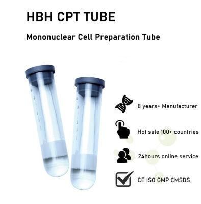 Hot Sale OEM Vacuum Mononuclear Cell Preparation CPT Tube in Clinical Test