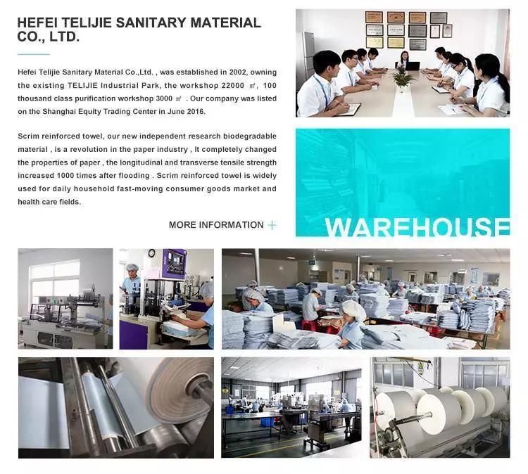 Factory Disposable Hospital Surgical Hand Paper Roll 2/3/4 Layers Disposable Industrial Paper Roll Hand Wet Tissue Industrial Surface Wiper