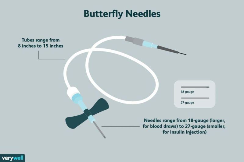 Disposable Double Wings Butterfly Type Venous Blood Collection Needle