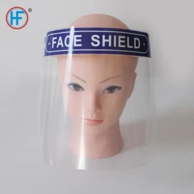 Mdr CE Approved All-Round Protection for Adult with Elastic Band Headband Clear Plastic Face Shield