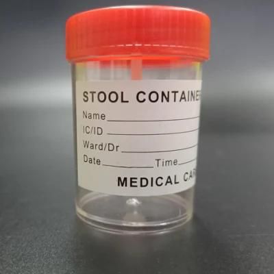40ml Molded Graduation Medical Urine Stool Container with Press Lid