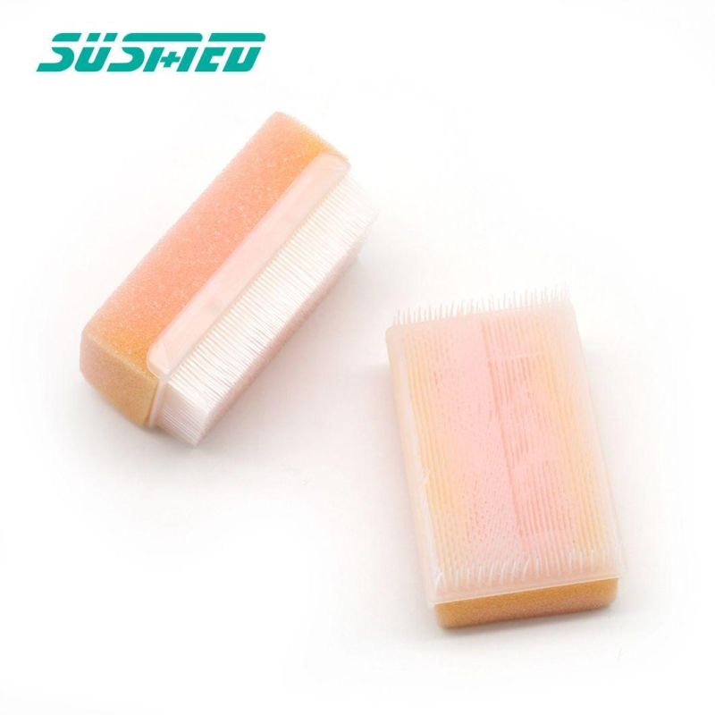 Low Price Guaranteed Quality Disposable Sterile Soft Sponge Hand Surgical Scrub Brush with Nail Cleaner
