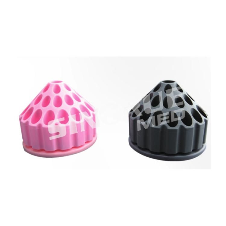 Pink Black Dental ABS Rotating Rack