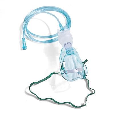 Disposable Medical Oxygen Face Mask with Oxygen Tube with CE, FDA Green