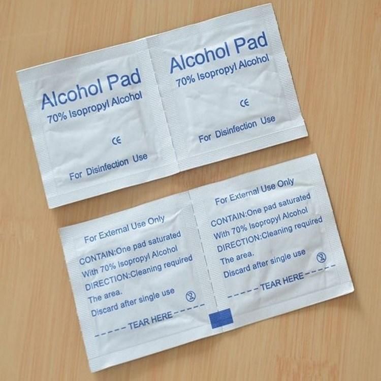 6*6cm Alcohol Prep Pad 70% Isopropyl Alcohol Cotton Swab