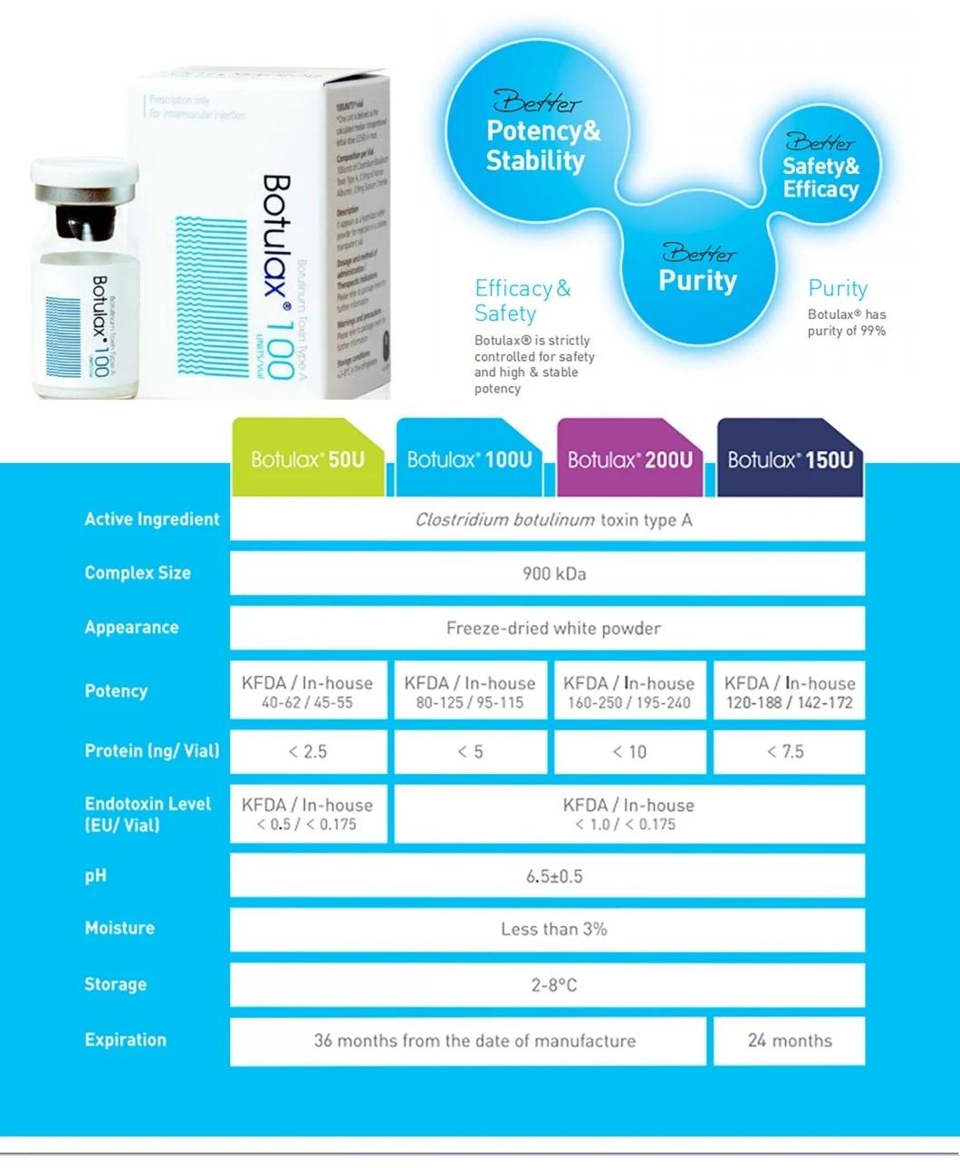 2022 Xeomin (1X100iu) Botulinum Btx Injection Various Brands Butulax Meditoxin Nabota