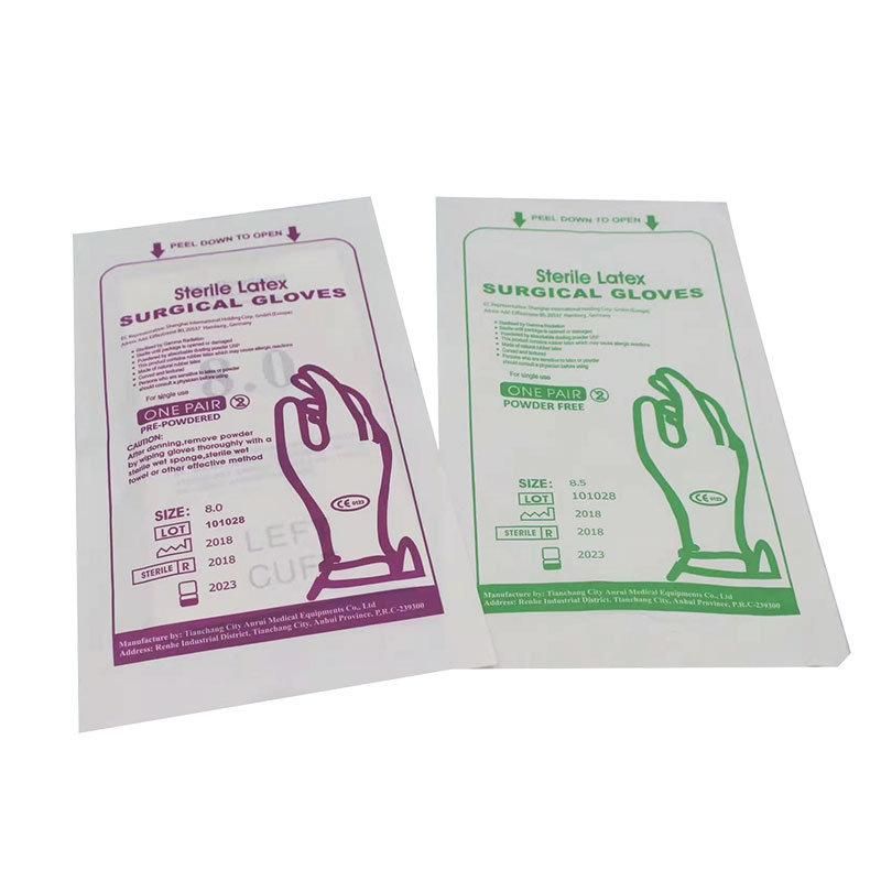 Disposable Sterile Nature Rubber Latex Surgical Gloves