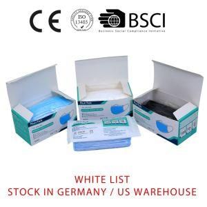 Stock in German /USA Warehouse White List CE Certified En14683 Type Iir 2r Disposable Surgical Face Masks Medical Equipment Dental Supply