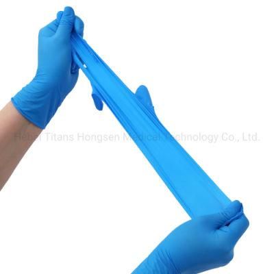 Custom Chinese Suppliers Waterproof Industrial Nitrile Gloves with Logo