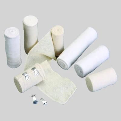 Medical Supply Spandex Crepe Elastic Bandage Natural Color for Hospital