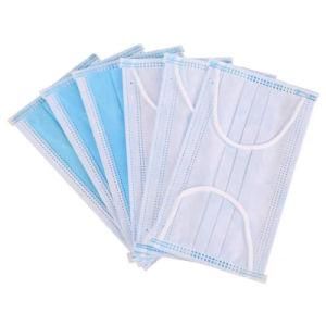 Surgical Disposable Non Woven Ear-Loop 3-Ply Face Mask Medical Mask