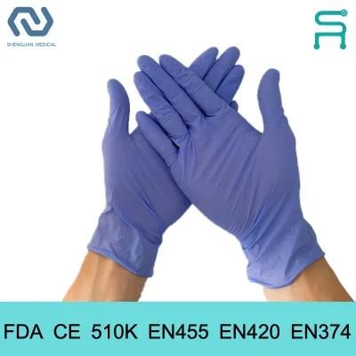 Better Price Powder Free 510K En455 Disposable Nitrile Examination Gloves