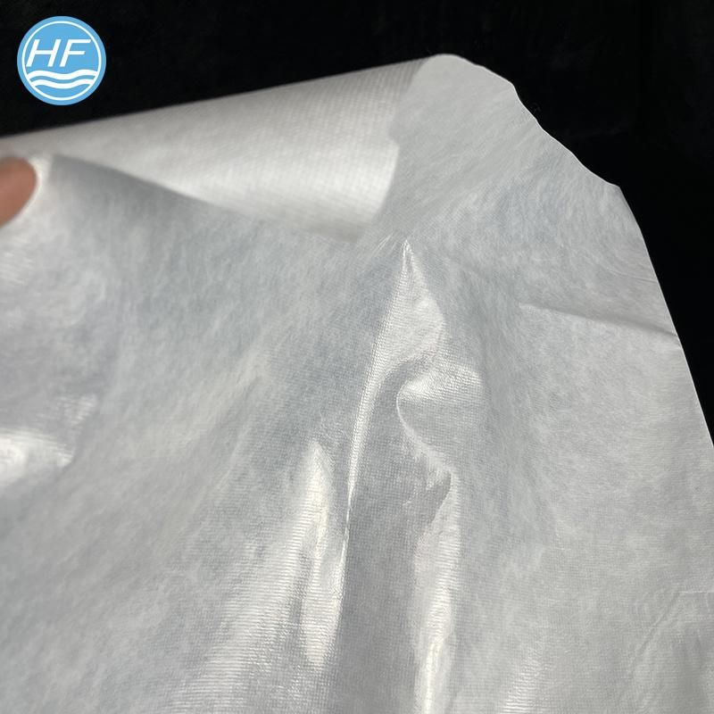 PLA PVA Fully Compostable Non-Woven Farbrcis with PLA Coating for Medical Protective Clothing Shopping Bag Disposable Isolation Gown