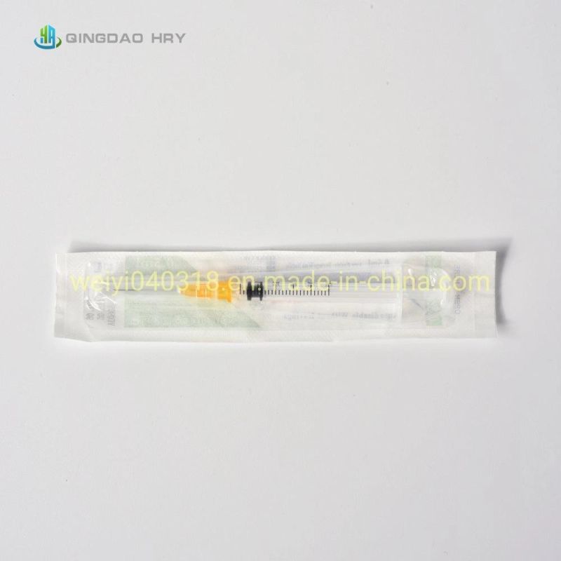 Factory Supply 0.5-20ml Auto Disable Injection Safety Syringe with Blister Package