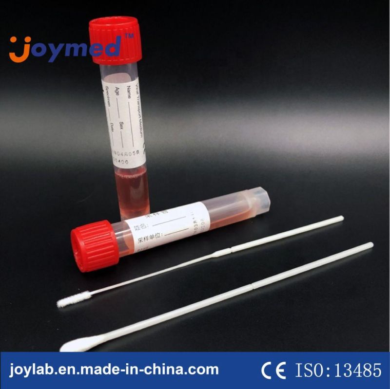 Viral Transport Tube with Vtm Flocked Swab