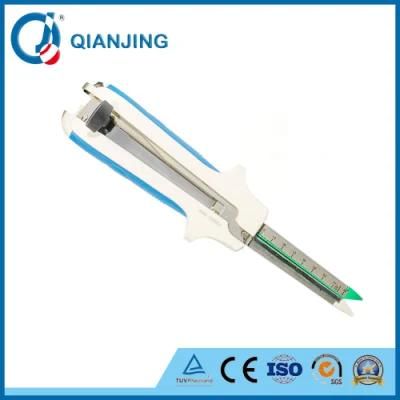 Double Staggered Rows of Titanium Staples Disposable Linear Cutter Stapler for Open Surgery