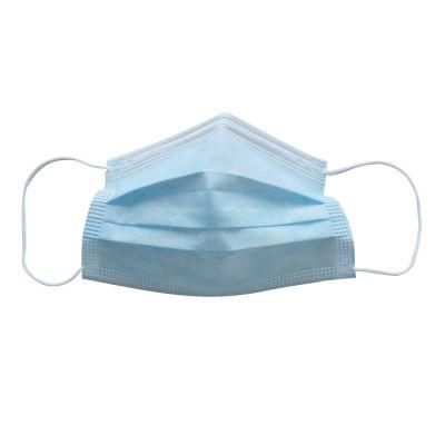 Supplier ISO13485 CE FDA Certified Anti-Splash Breathable Simple Isolation Disposable PP Nonwoven Factory Face Mask 3 Ply with Earloop