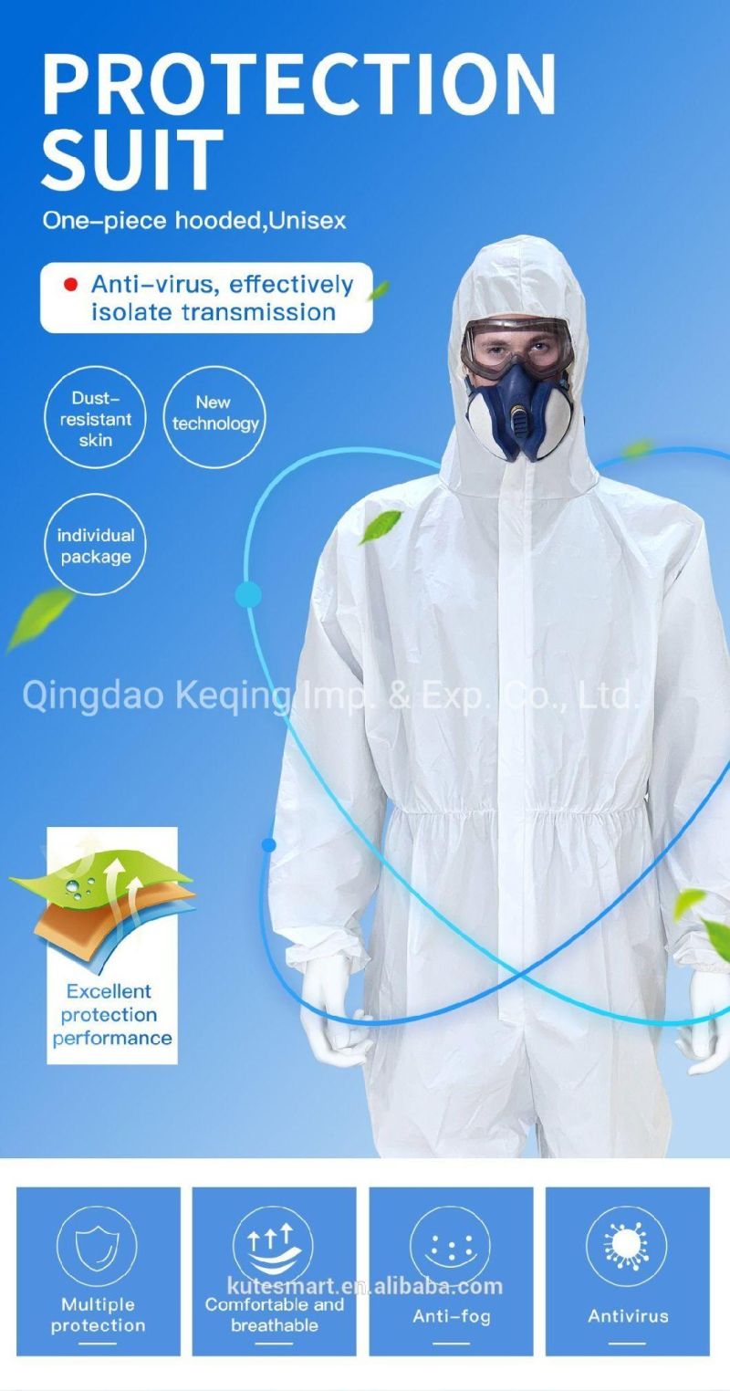 Disposable Dpi Type II PP+PE Isolation Gown Ce and FDA Protective Clothing