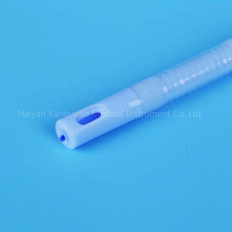 Blue 2 Way Silicone Foley Catheter with Unibal Integral Balloon Technology Integrated Flat Balloon Open Tipped Suprapubic Use Catheter