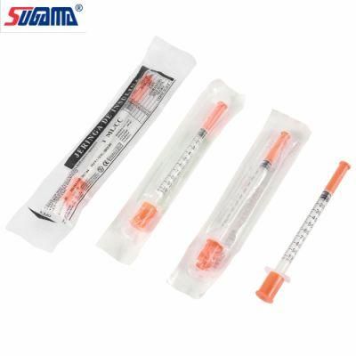 Needle Retractable Safety Insulin Syringe 1ml