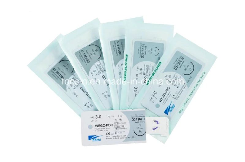 Absorable Pdo Surgical Suture with Loop