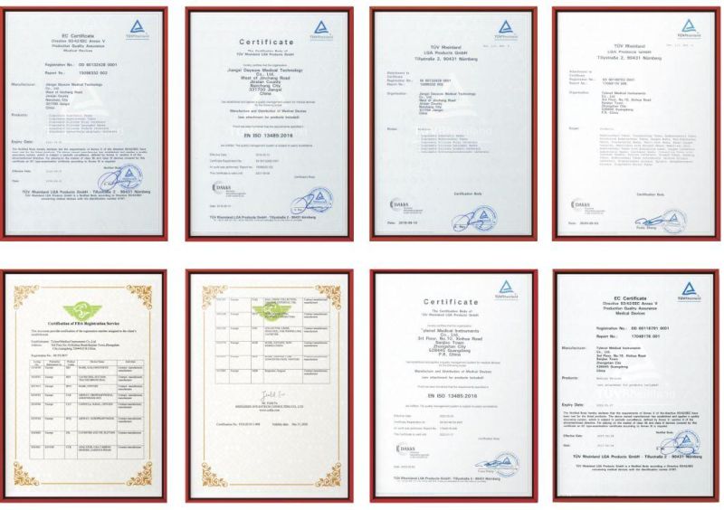 Green or Transparent Hme with Efficiency Bacterial Filtration Used in Operation