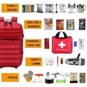 Ilandrescue Premium Emergency Survival Bag/Kit-Be Equipped with 72 Hours + of Disaster Preparedness Supplies for 3-7 Days by 1-7 People
