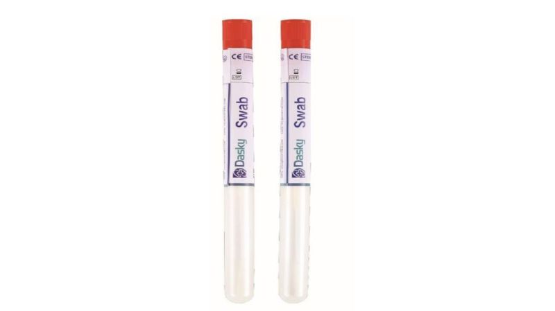 New Type Dry Transport System Flocked Swab Test Swab for Throat or Nasal Breakpoint at 80mm or 100 mm