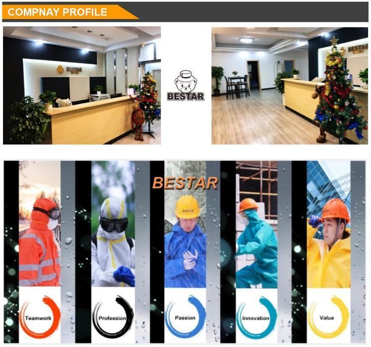 Type 3456 Safety Protecitve Clothing Waterproof for Petrochemicals Medical Mining Industry Use