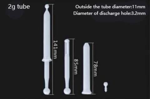 Factory Direct Sale Plastic Female Care Product Gynecological Gel Tube
