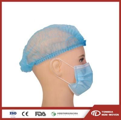 Improve Design Flat Elastic Ear Loop Non-Woven Fabric Disposable 3 Ply Surgical Face Mask