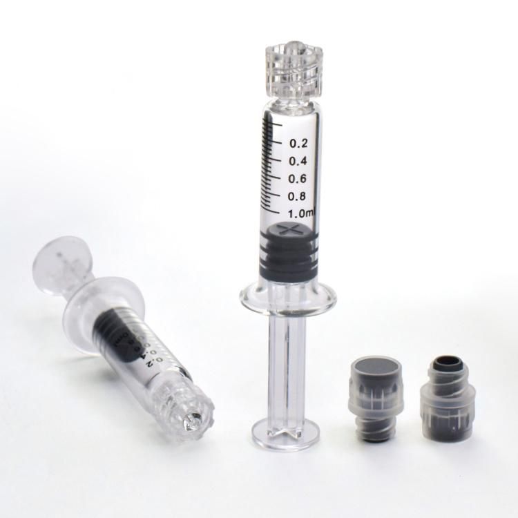 Borosilicate Glass 1ml 2.25ml 3ml 5ml Medical Glass Syringe with Luer Lock Tip Cap Injection Oil Disposable Scale Lines
