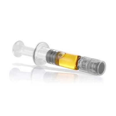 Hot Sales Factory 1ml Luer Lock Prefilled Glass Syringe with Scaled for Hemp Oil Concentrate Oil Packaging