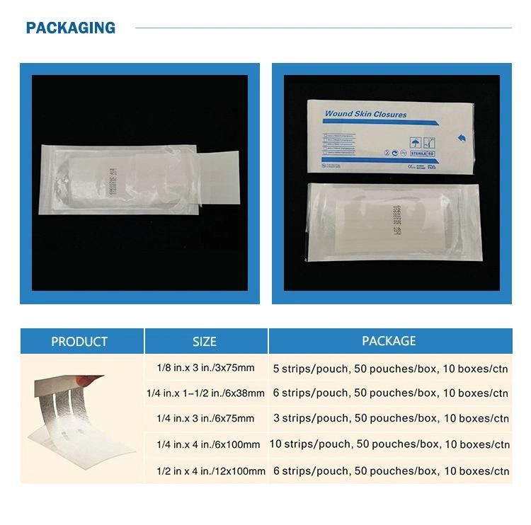 New Arrival Disposable Wound Skin Closure Strip for Wound Skin Close Care