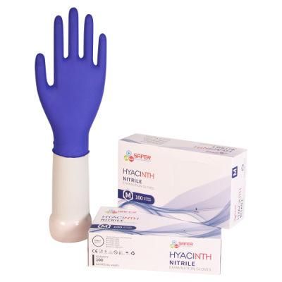 Nitrile Powder Free Examination Gloves Cobalt Blue Malaysia Medical Grade