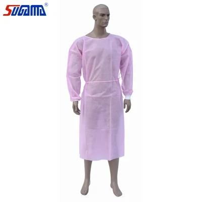 Medical Supplies Disposable V-Shape Unisex Collar Patient Surgical Care Clothing Gown Uniform for Hospital