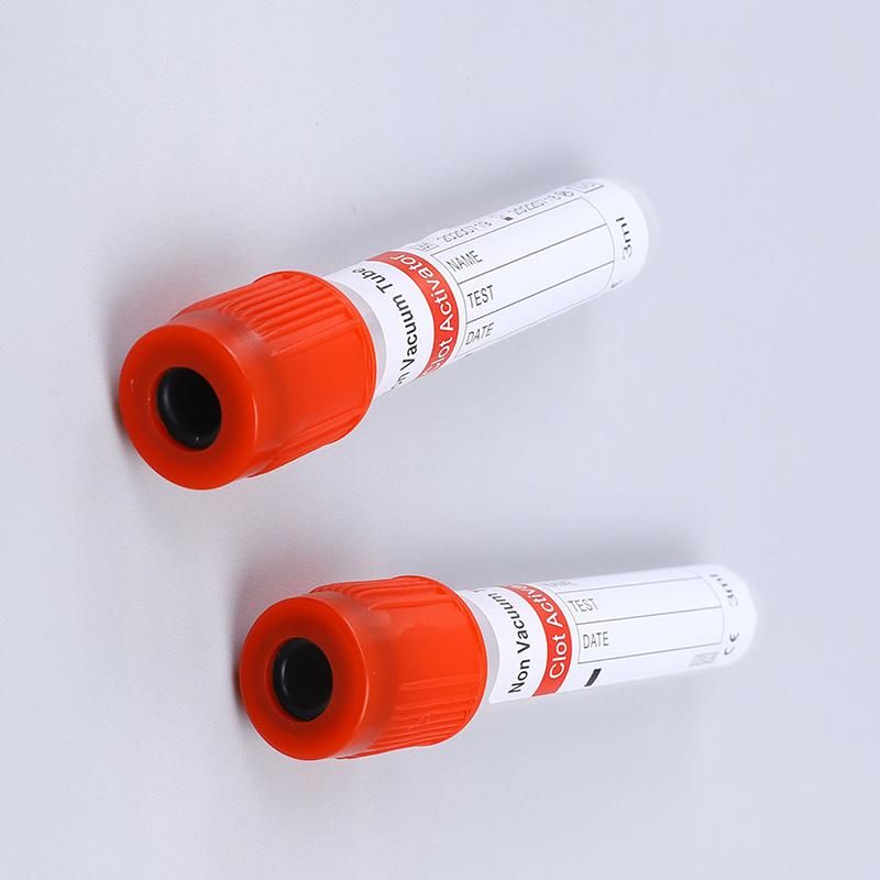 Hot Sale Medical Test Vacuum/Non Vacuum Blood Collection Tube