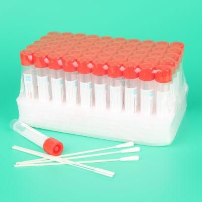 Virus Transport Medium Disposable Virus Specimen Collection Tube Kit with Flocked Swab