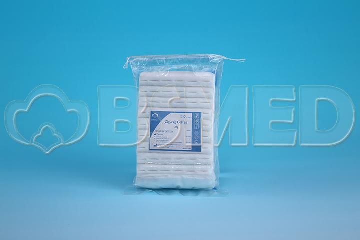 Disposable Surgical Absorbent Zig-Zag Cotton with High Quality