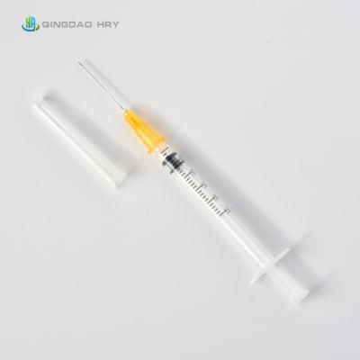 Auto Disable Syringe 0.5ml 1ml 2ml 3ml 5ml 10 Ml 1ml Syringe with Needle CE ISO FDA 510K