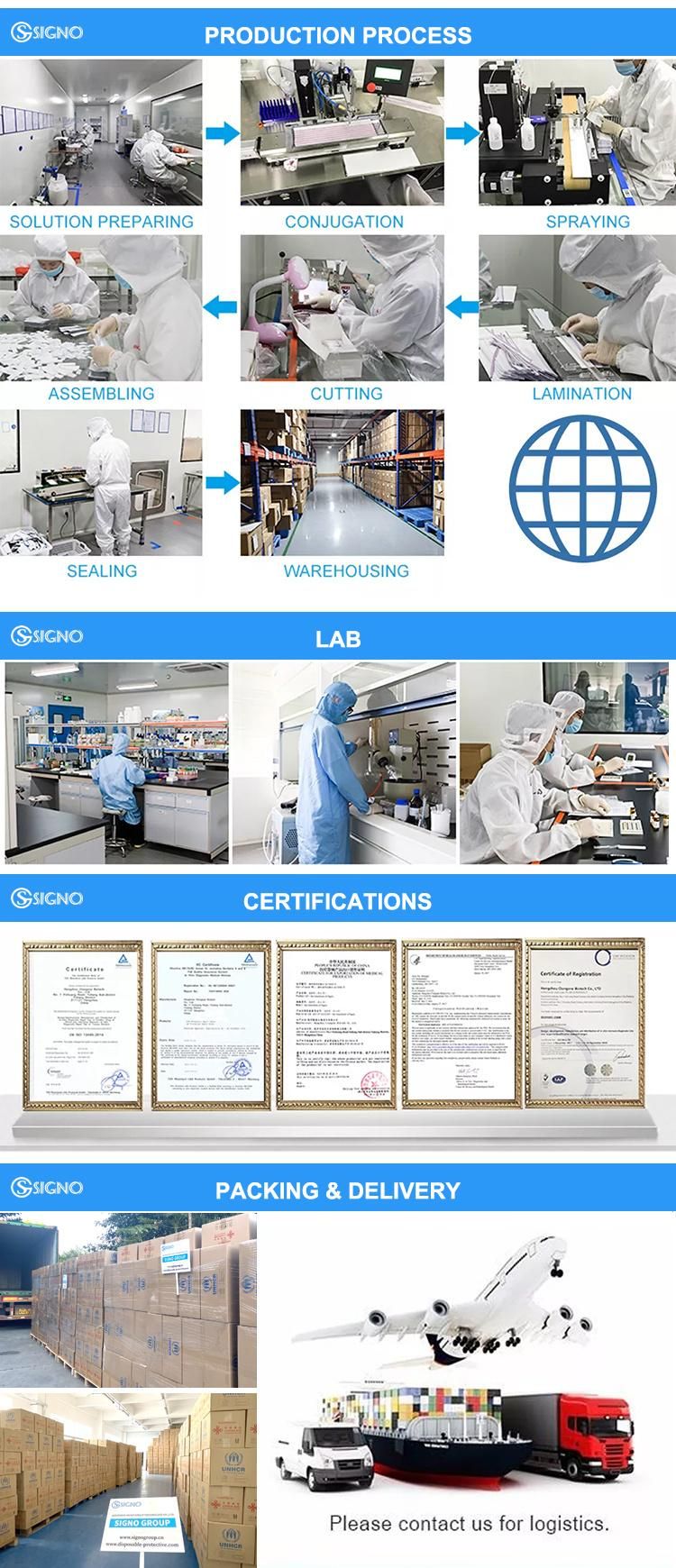 Swab Rapid Diagnostic with CE Certified Self Home Test Antigen Detection