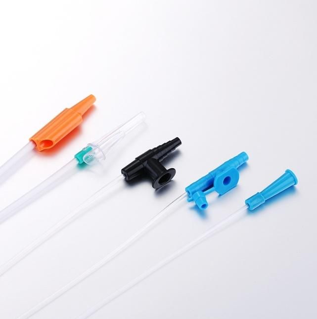 PVC Finger Control Medical Disposable Closed Suction Catheter