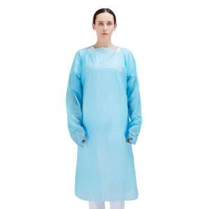 CPE/PE Plastic Thumb Isolation Gown