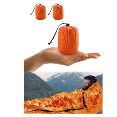 Outdoor Camping Adventure Emergency Blanket Disposable Aluminum Film Insulation Raincoat Sleeping Bag Survival Tent