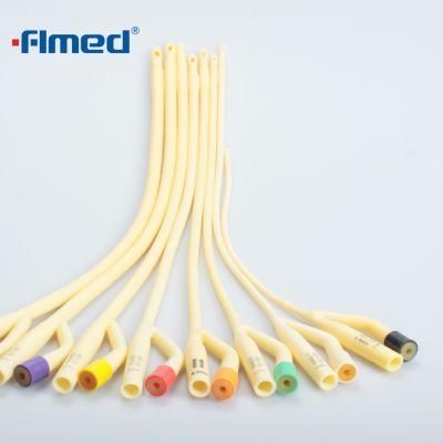 2-Way Foley Catheter 100% Silicone Latex Foley Catheter with Silicone Coated Urinary Catheter