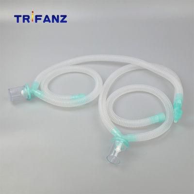 Disposable Corrugated Ventilator Breathing Circuit with Water Trap