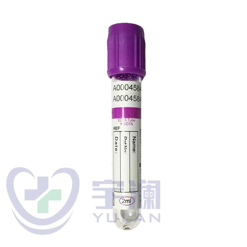 Pet K2 K3 EDTA Purple Cap Vacuum Blood Collection Tube