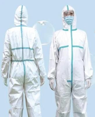 Dustproof and Waterproof Protective Coverall One Piece Isolation Gowns Coverall Suit Antistatic