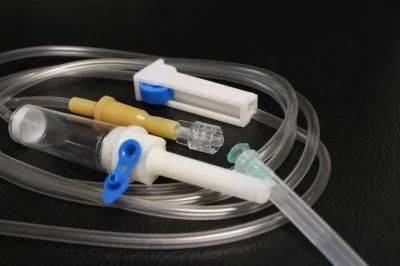 Cheap Medical Disposable IV Infusion Giving Set with Luer Lock Y Connect